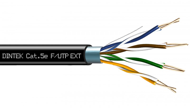 PowerPRO Exterior Cat5E F/UTP 24AWG Cable DINTEK