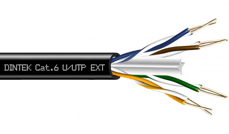 PowerMAX Exterior Cat6 U/UTP 23AWG Cable DINTEK