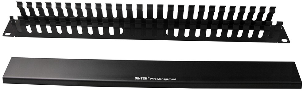 1U Single Sided Metallic Finger Duct Panel With Front Cover Image