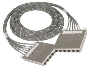 DINTEK 5mtr Cat.6A S/FTP Cassette Pre-terminated Cable	