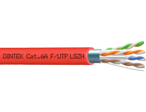 PowerMAX+ 4P Cat.6A F/UTP 23AWG LSZH Dca Cable - Red