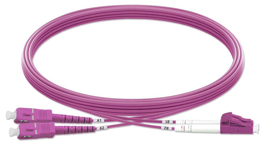 Light-LINKS LC/SC Duplex OM4 Patch Cords