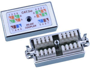DINTEK Cat.5e Inline Block to Block Type Shielded Coupler