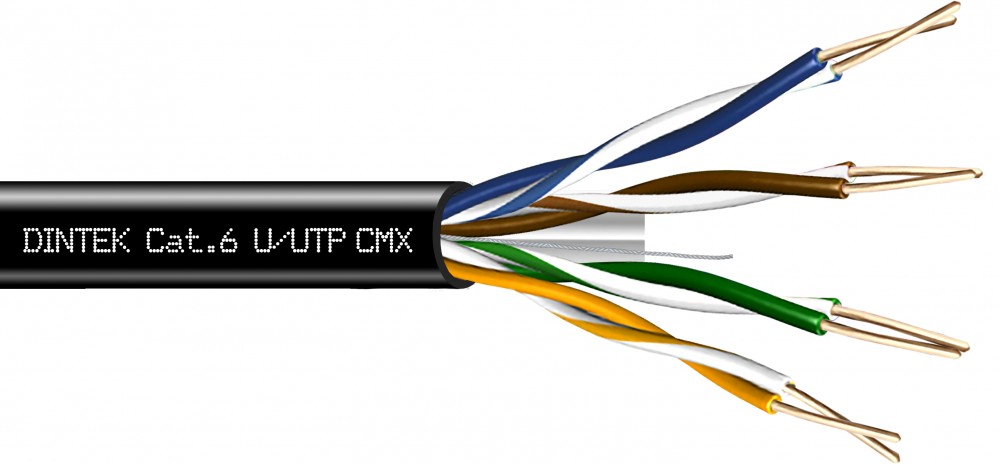 PowerMAX Exterior Cat.6 U/UTP CMX 23AWG Cable DINTEK
