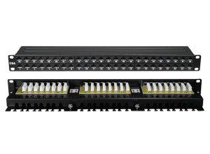 PowerMAX+ 1U 48P Cat.6A UTP Tray Patch Panel