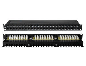 PowerMAX+ 1U 48P Cat.6A UTP Tray Patch Panel