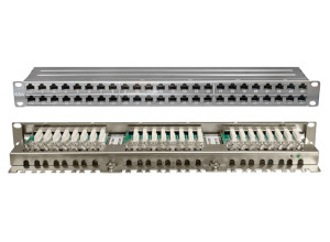 PowerMAX+ 1U 48P Cat.6A FTP Tray Patch Panel	