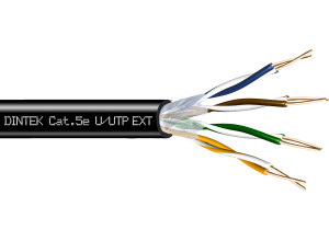 PowerPRO 4P Cat.5e U/UTP 24AWG PE Gel Filled Cable - Black PowerPRO 4P Cat.5e U/UTP 24AWG PE Gel Filled Cable - Black