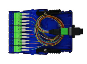MPO - LC Fiber Cassette - 12C OM5 (UPC) - With Cable