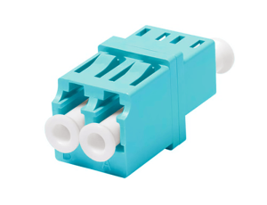 OM3 Duplex Low Profile LC Adapter - Unshuttered Without Flange